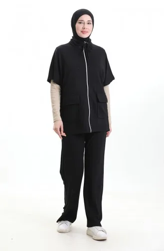 Oysho Weste Anzug 11330-04 Schwarz 11330-04