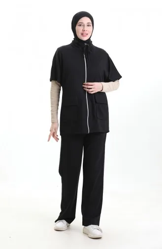 Oysho Weste Anzug 11330-04 Schwarz 11330-04