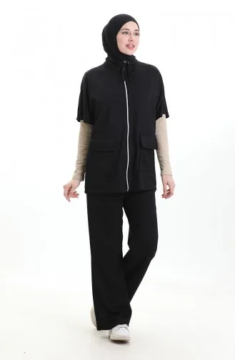 Oysho Weste Anzug 11330-04 Schwarz 11330-04