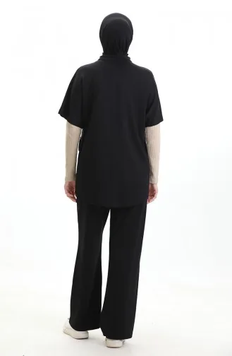 Oysho Weste Anzug 11330-04 Schwarz 11330-04