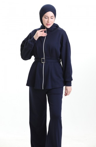 Oysho Kumaş Tokalı Takım 11331-02 Lacivert