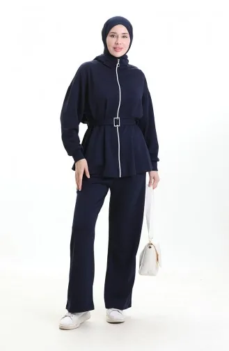 Oysho Buckled Suit 11331-02 Navy Blue 11331-02
