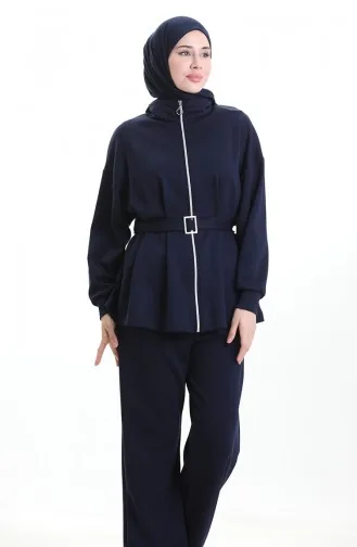 Oysho Buckled Suit 11331-02 Navy Blue 11331-02