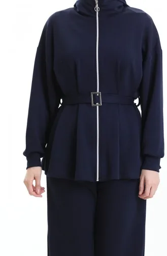 Oysho Buckled Suit 11331-02 Navy Blue 11331-02
