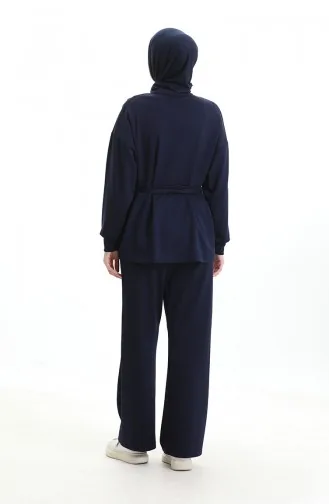 Oysho Buckled Suit 11331-02 Navy Blue 11331-02