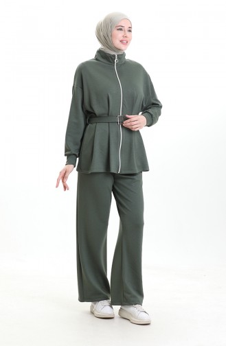 Oysho Kumaş Tokalı Takım 11331-03 Haki