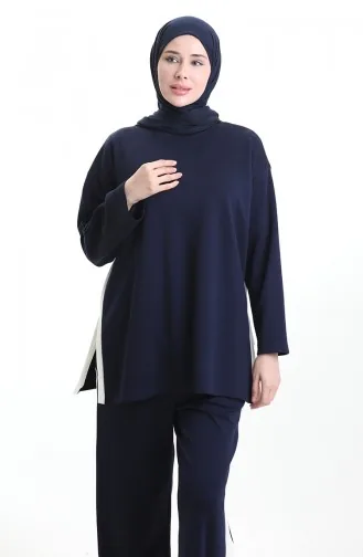 Oysho Fabric Garnish Suit 11332-04 Marineblauw 11332-04