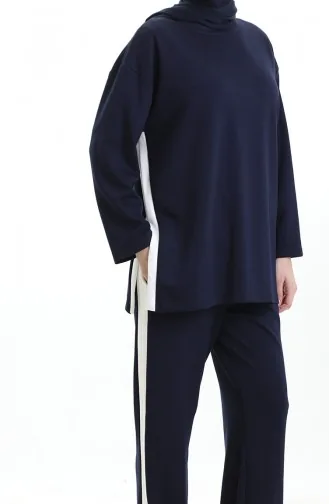 Oysho Fabric Garnish Suit 11332-04 Marineblauw 11332-04