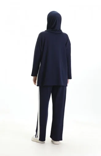 Oysho Fabric Garnish Suit 11332-04 Marineblauw 11332-04