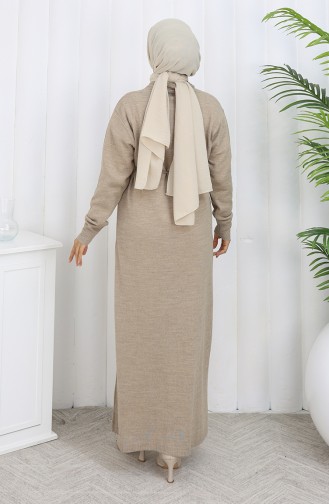 Cardigan Long En Tricot 0033-03 Beige 0033-03