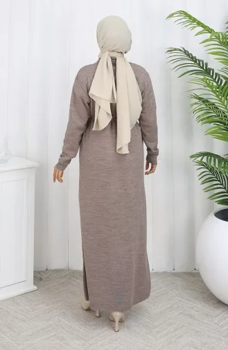 Lange Strickjacke 0033-04 Nerz 0033-04