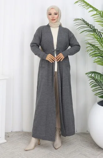 Strickjacke Lang 0033-06 Anthrazit 0033-06