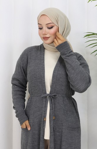 Breiwerk Lang Vest 0033-06 Antraciet 0033-06