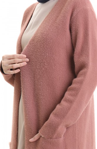 Knitwear Pocket Cardigan 0412-06 Dusty Rose 0412-06