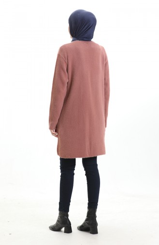 Knitwear Pocket Cardigan 0412-06 Dusty Rose 0412-06