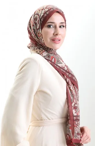 Karaca Cotton Shawl 82004-10 Black Pink 82004-10