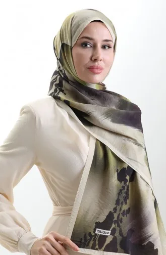 Karaca Doğal Elyaf Şal 82005-06 Gold Yeşil