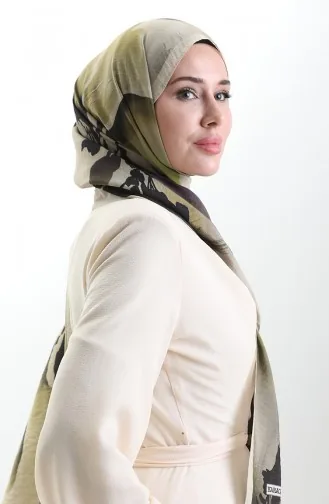 Karaca Doğal Elyaf Şal 82005-06 Gold Yeşil