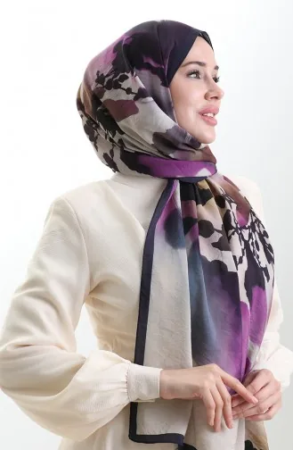 شال كاراكا من الألياف الطبيعية 82005-07 فوشيا بنفسجي 82005-07
