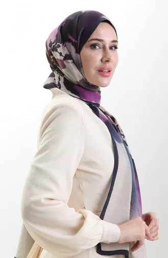 شال كاراكا من الألياف الطبيعية 82005-07 فوشيا بنفسجي 82005-07