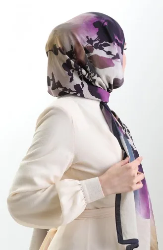 شال كاراكا من الألياف الطبيعية 82005-07 فوشيا بنفسجي 82005-07