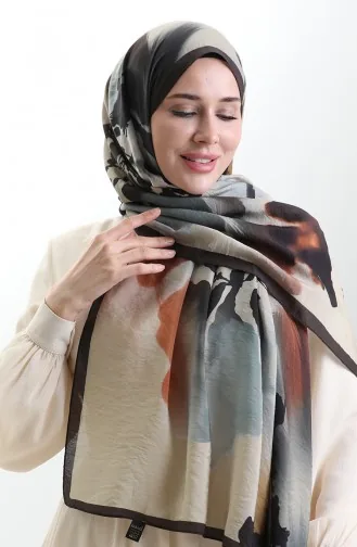 Karaca Naturfaserschal 82005-08 Bitterkaffeecreme 82005-08