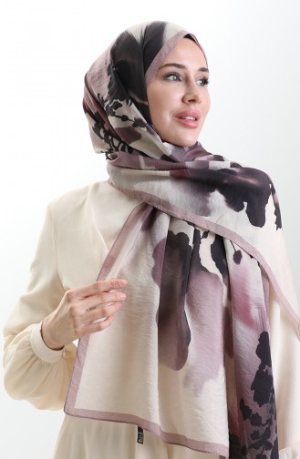 شال كاراكا من الألياف الطبيعية 82005-10 بودرة كريمية 82005-10