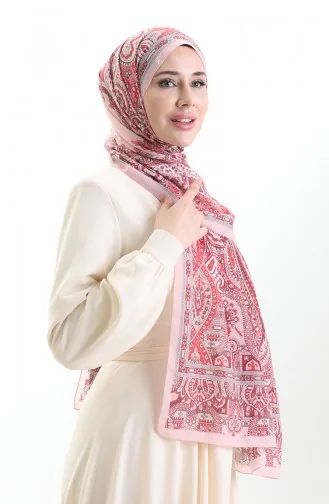 Karaca Baumwollschal 82007-03 Puder Granatapfelblüte 82007-03