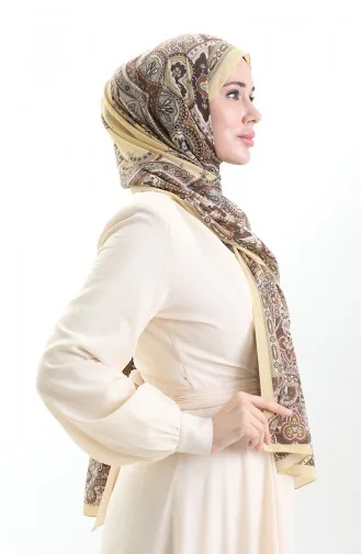 Karaca Baumwollschal 82007-07 Gelbbraun 82007-07