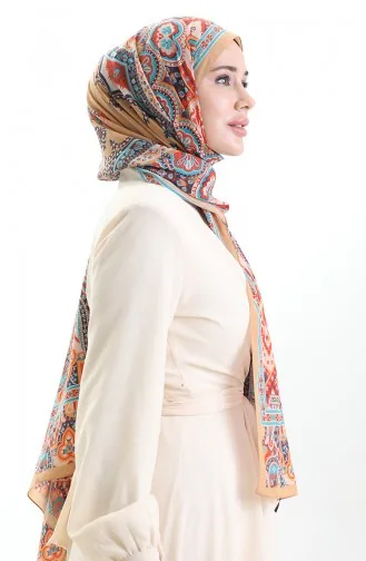 شال كاراكا القطني 82007-10 ذهبي أسود 82007-10