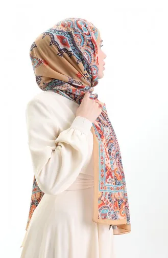 شال كاراكا القطني 82007-10 ذهبي أسود 82007-10