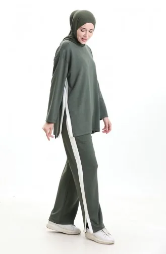 بدلة أويشو القماشية المزخرفة 11332-01 كاكي 11332-01