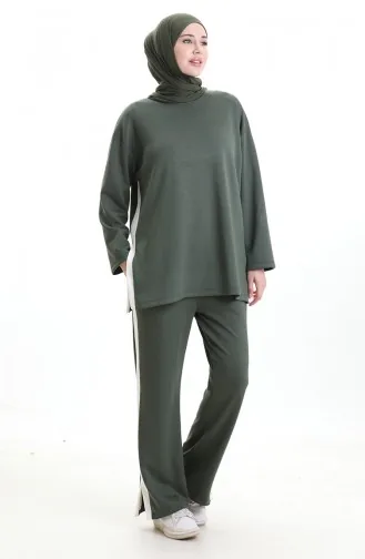 بدلة أويشو القماشية المزخرفة 11332-01 كاكي 11332-01