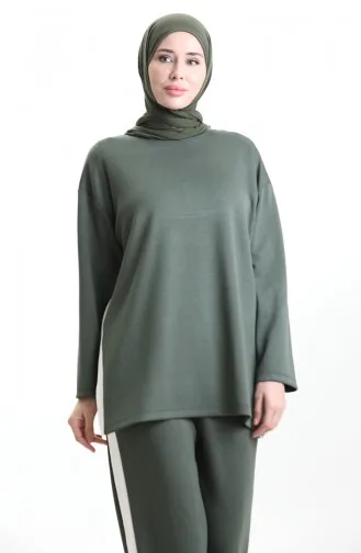 بدلة أويشو القماشية المزخرفة 11332-01 كاكي 11332-01