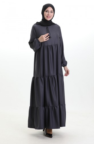 Tiered Collar Layered Dress 4107-12 Smoke 4107-12