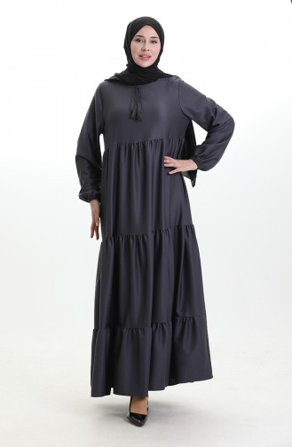 Tiered Collar Layered Dress 4107-12 Smoke 4107-12