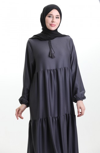 Tiered Collar Layered Dress 4107-12 Smoke 4107-12