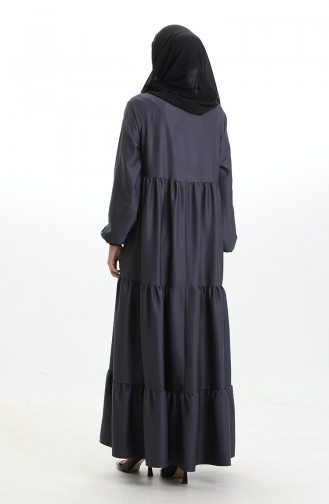 Tiered Collar Layered Dress 4107-12 Smoke 4107-12
