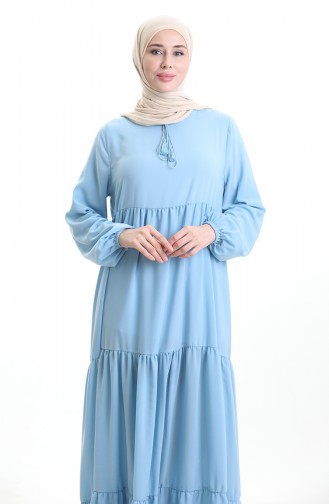 Tiered Collar Layered Dress 4107-16 Baby Blue 4107-16