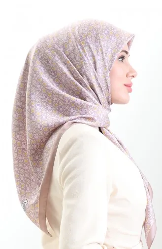 Karaca Geometrisch Gestreepte Rayonsjaal 82020-05 Mink Lilac 82020-05