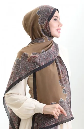 شال كاراكا القطني 82004-04 أسود بني 82004-04