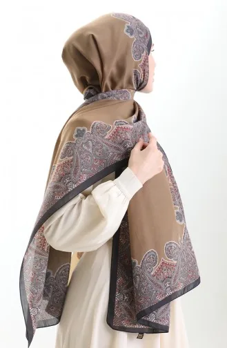 شال كاراكا القطني 82004-04 أسود بني 82004-04