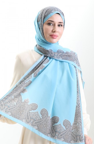 Karaca Cotton Shawl 82004-06 Blue 82004-06