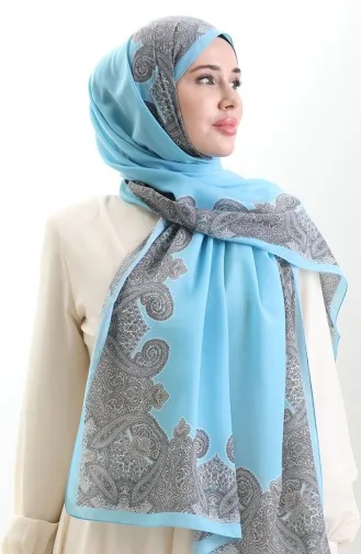 Karaca Cotton Şal 82004-06 Mavi