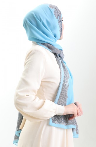 Karaca Cotton Shawl 82004-06 Blue 82004-06