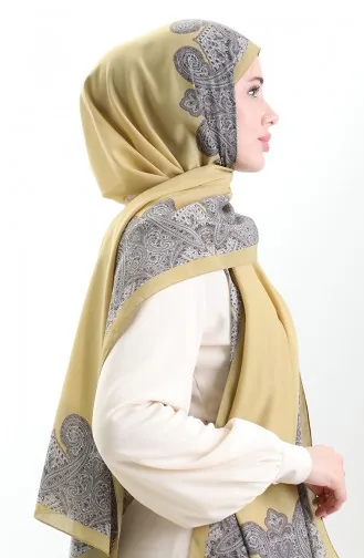 Karaca Katoenen Sjaal 82004-07 Mosterd 82004-07