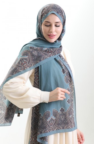Karaca Cotton Shawl 82004-08 Indigo 82004-08