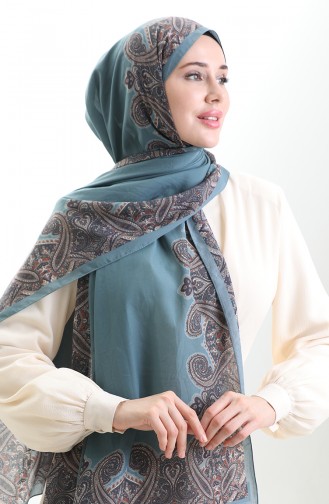 Karaca Cotton Shawl 82004-08 Indigo 82004-08
