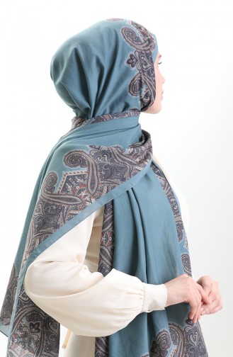 Karaca Cotton Shawl 82004-08 Indigo 82004-08