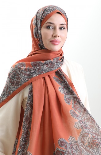 Karaca Cotton Shawl 82004-12 Brick 82004-12